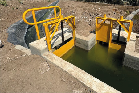 compuertas de agua, riego tecnificado, Maquinpe Group