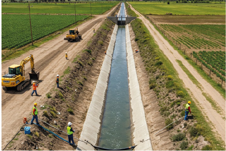 construcción de asequias agricolas, riego tecnificado, Maquinpe Group